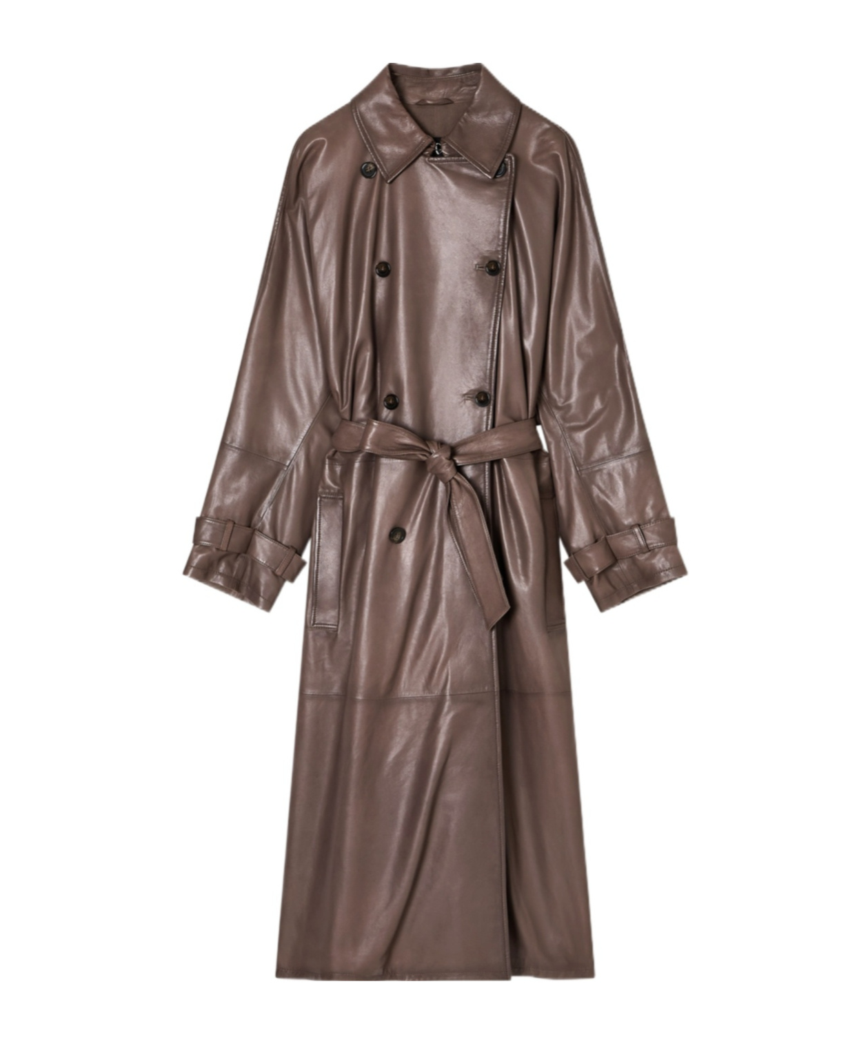 Emporio Armani Stylish Raincoat Featuring Belted Waist In Brown
