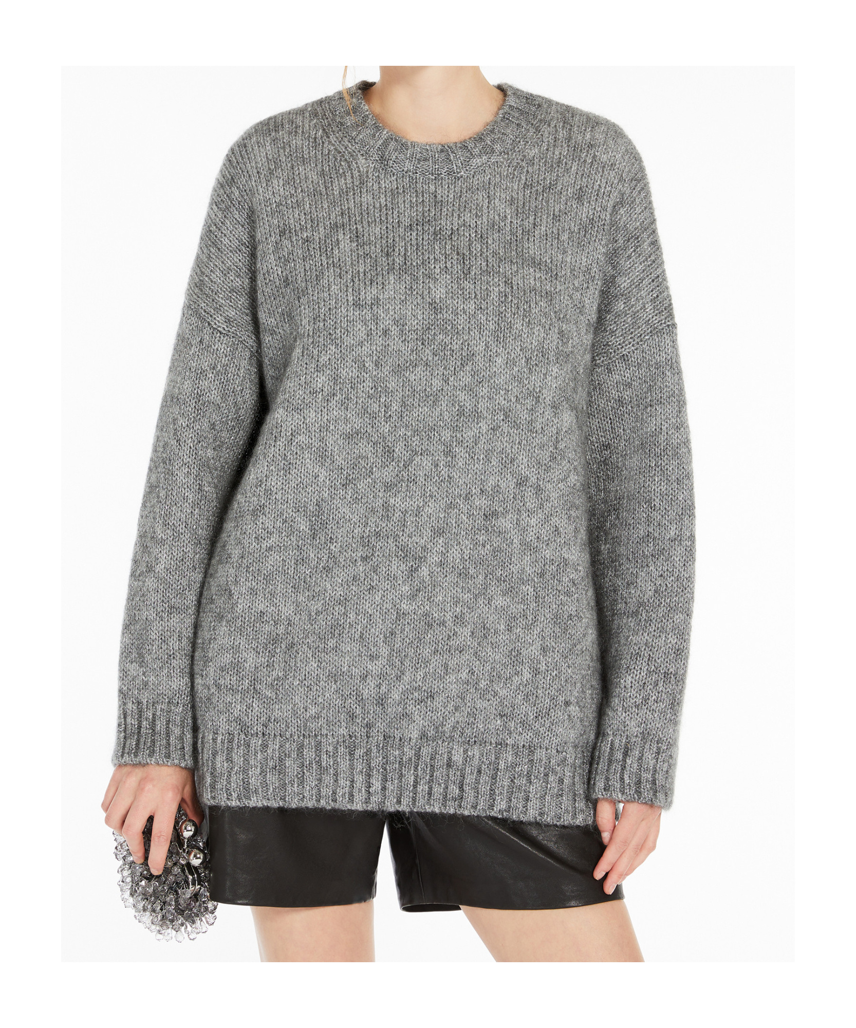Weekend Max Mara Maglia Antony Argento In Gray