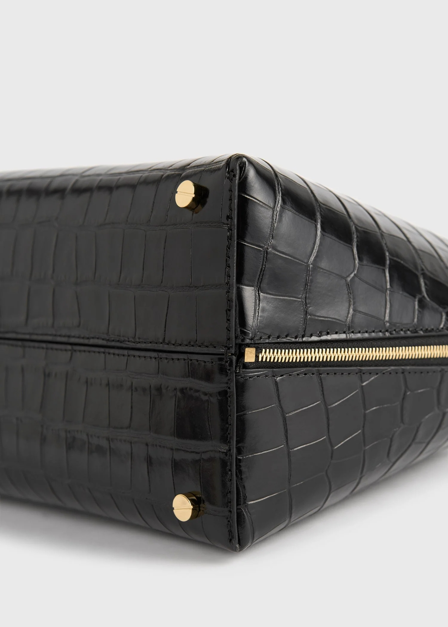 Totême Toteme Medium Lounge Zip Shopper Bag In Black
