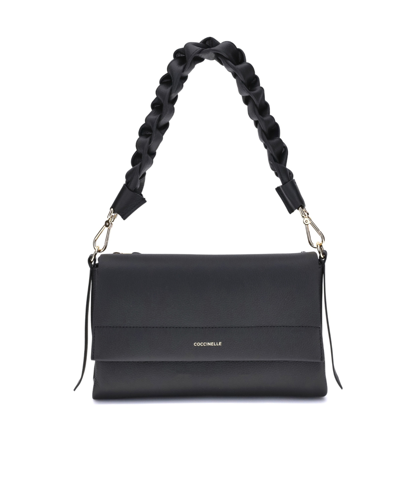 Coccinelle Borsa A Spalla In Pelle Double Boheme Grana Double Small In Purple