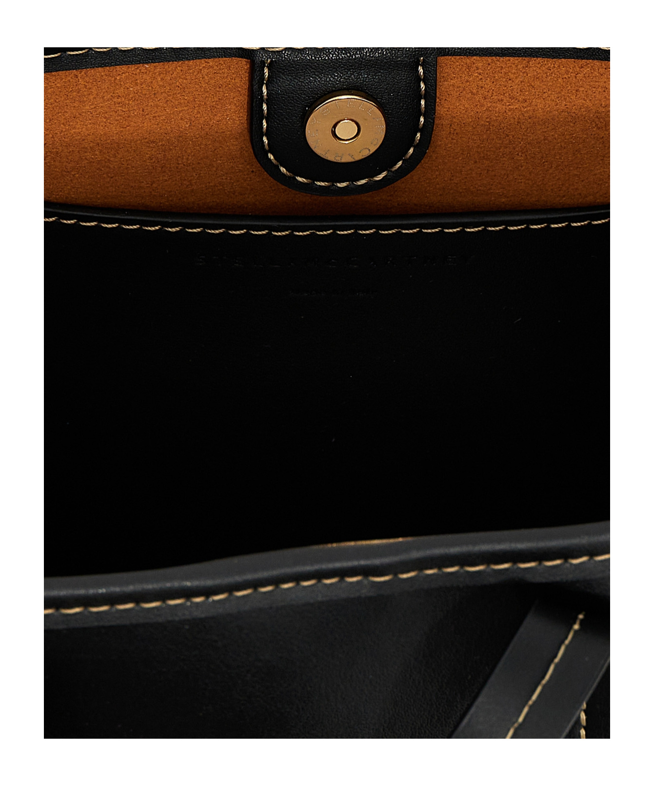 Stella Mccartney Black Alter Mat Satchel Bag In Black