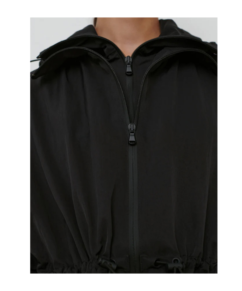 Wardrobe.nyc Drawstring Waist Casual Jacket In Black