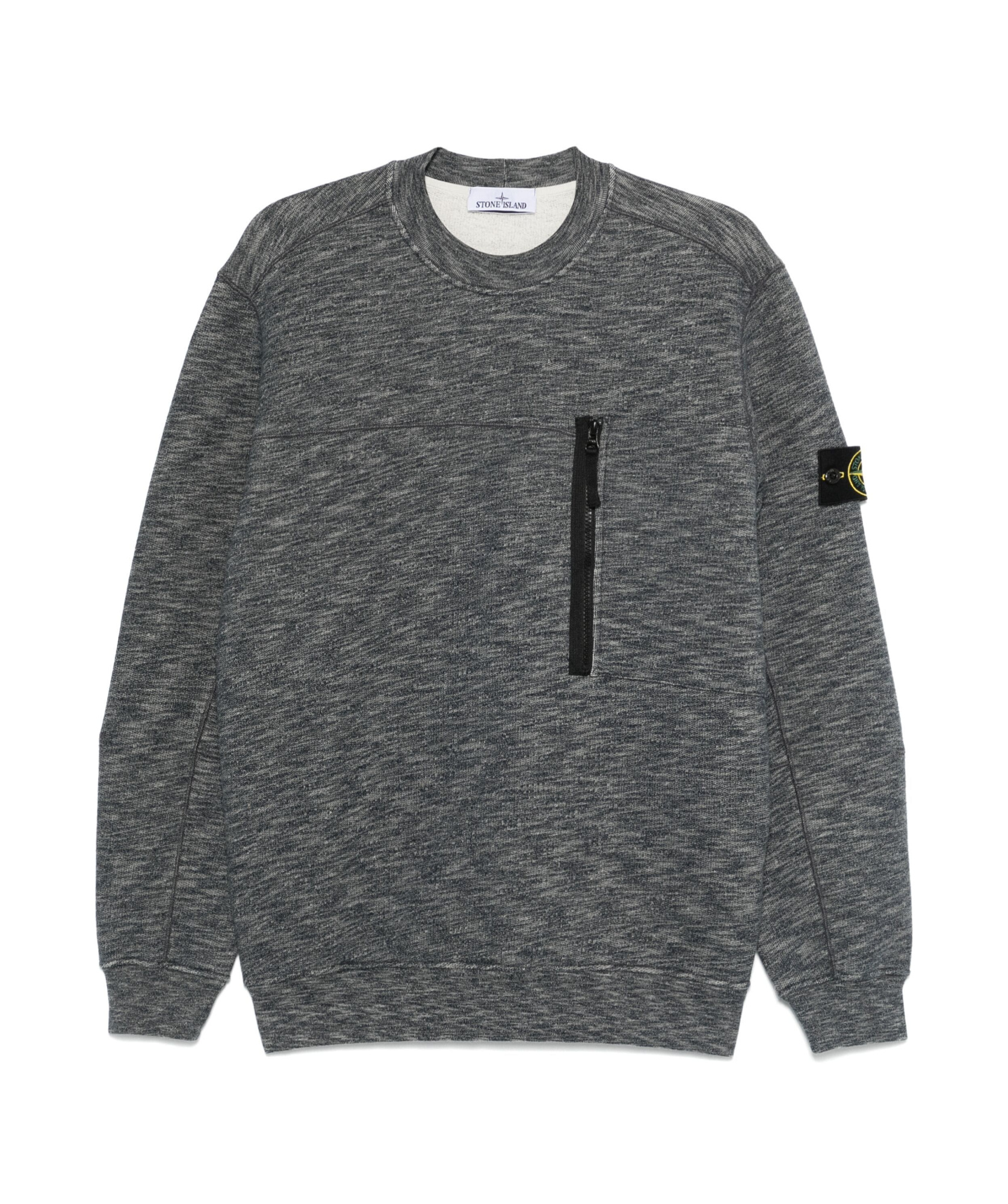 Stone Island Long-sleeved Sweater In Gray