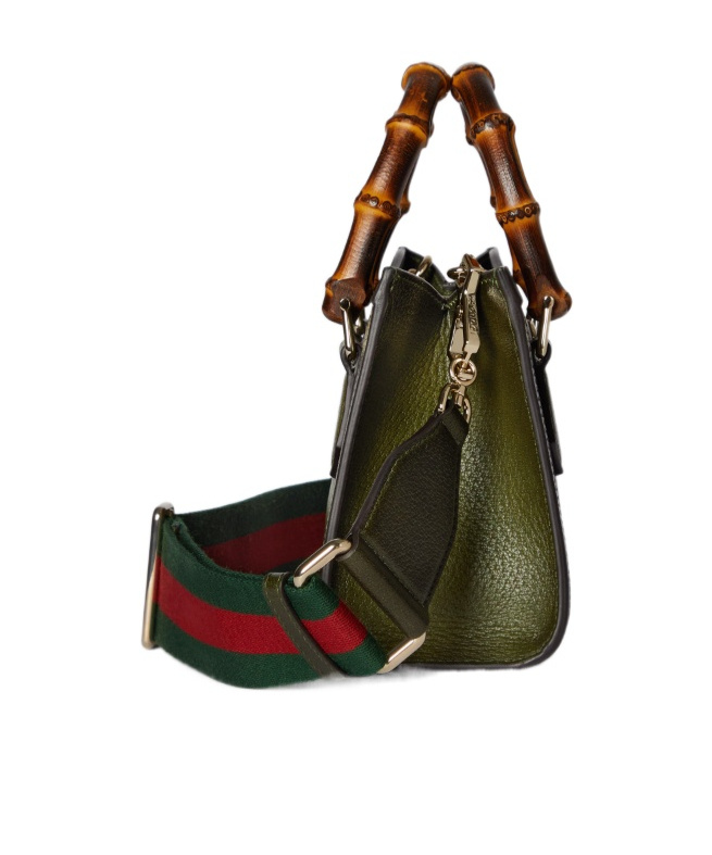 Gucci Diana Small Tote Bag In Green
