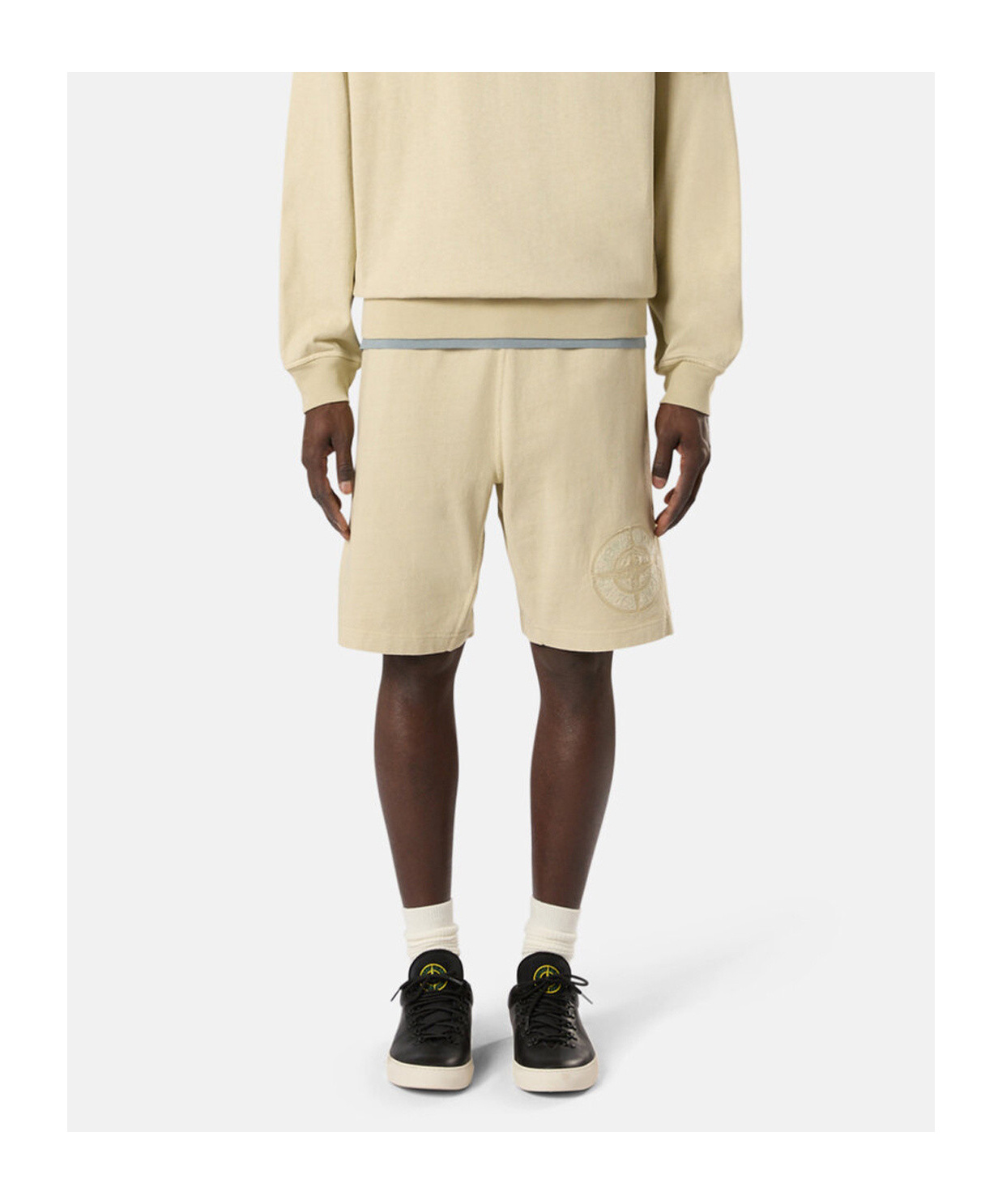 Stone Island Bermuda Shorts In White