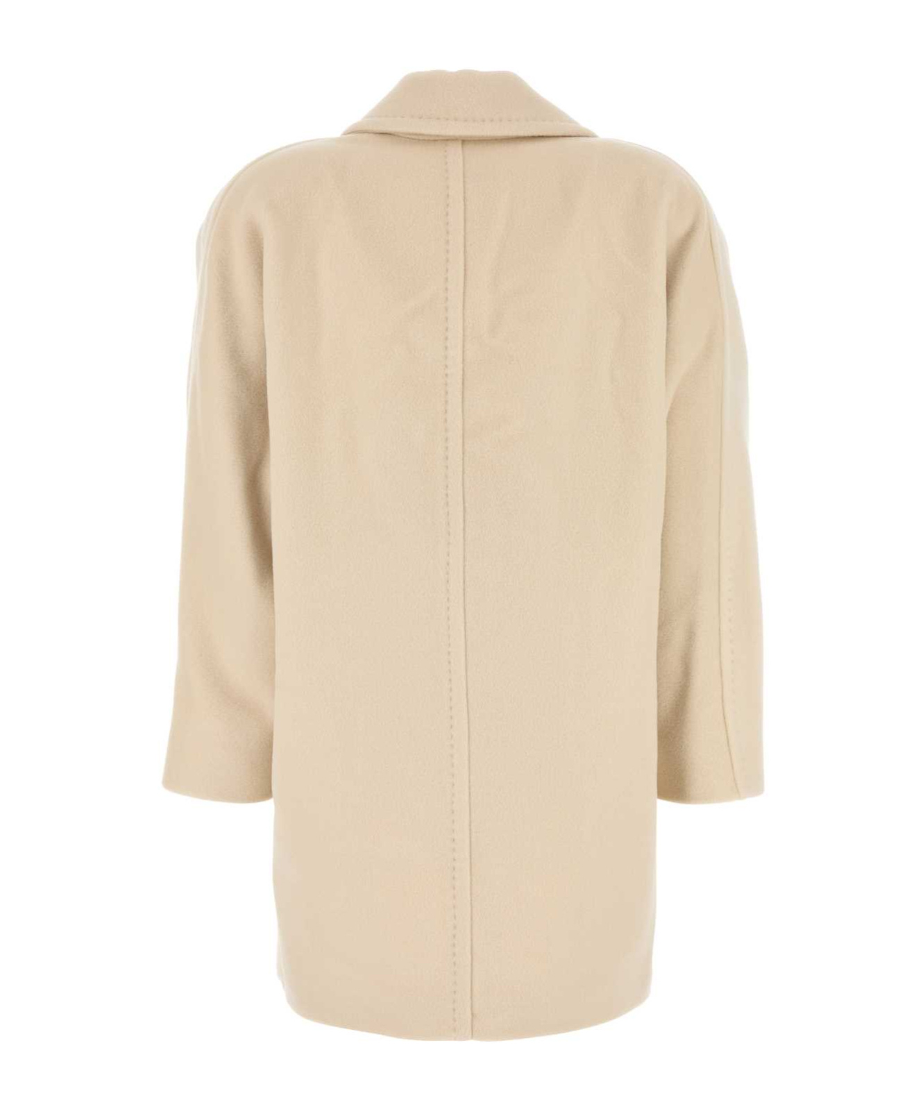 Shop Max Mara Molo Double-breasted Long-sleeved Coat