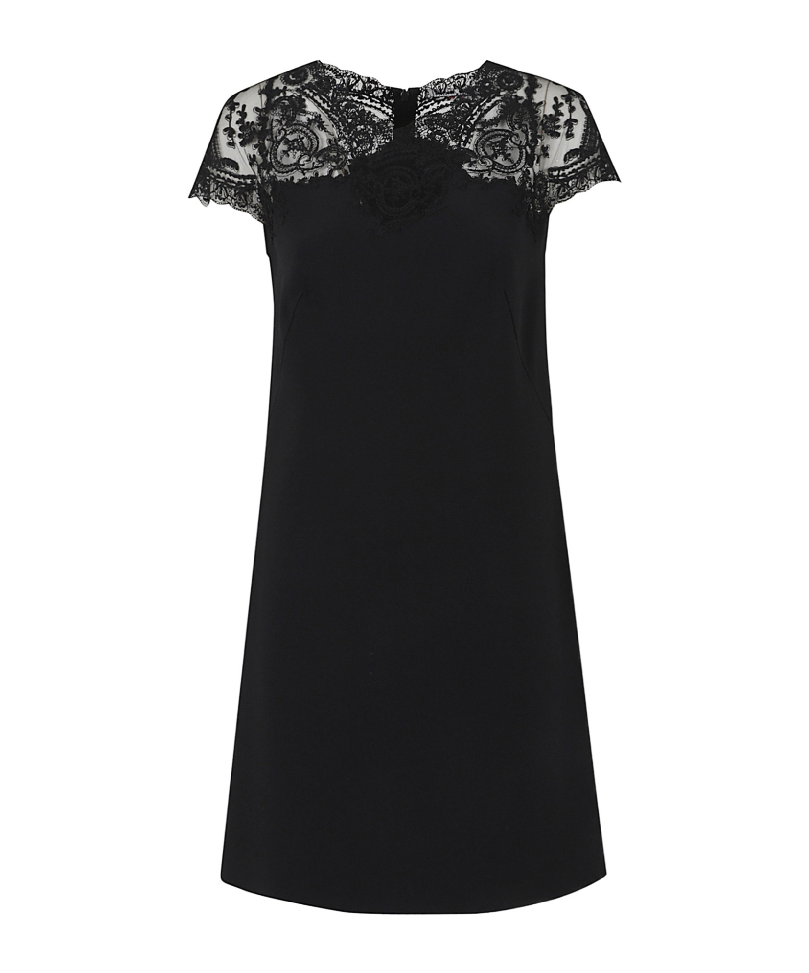 Ermanno Scervino Short Sleeve Dress In Black