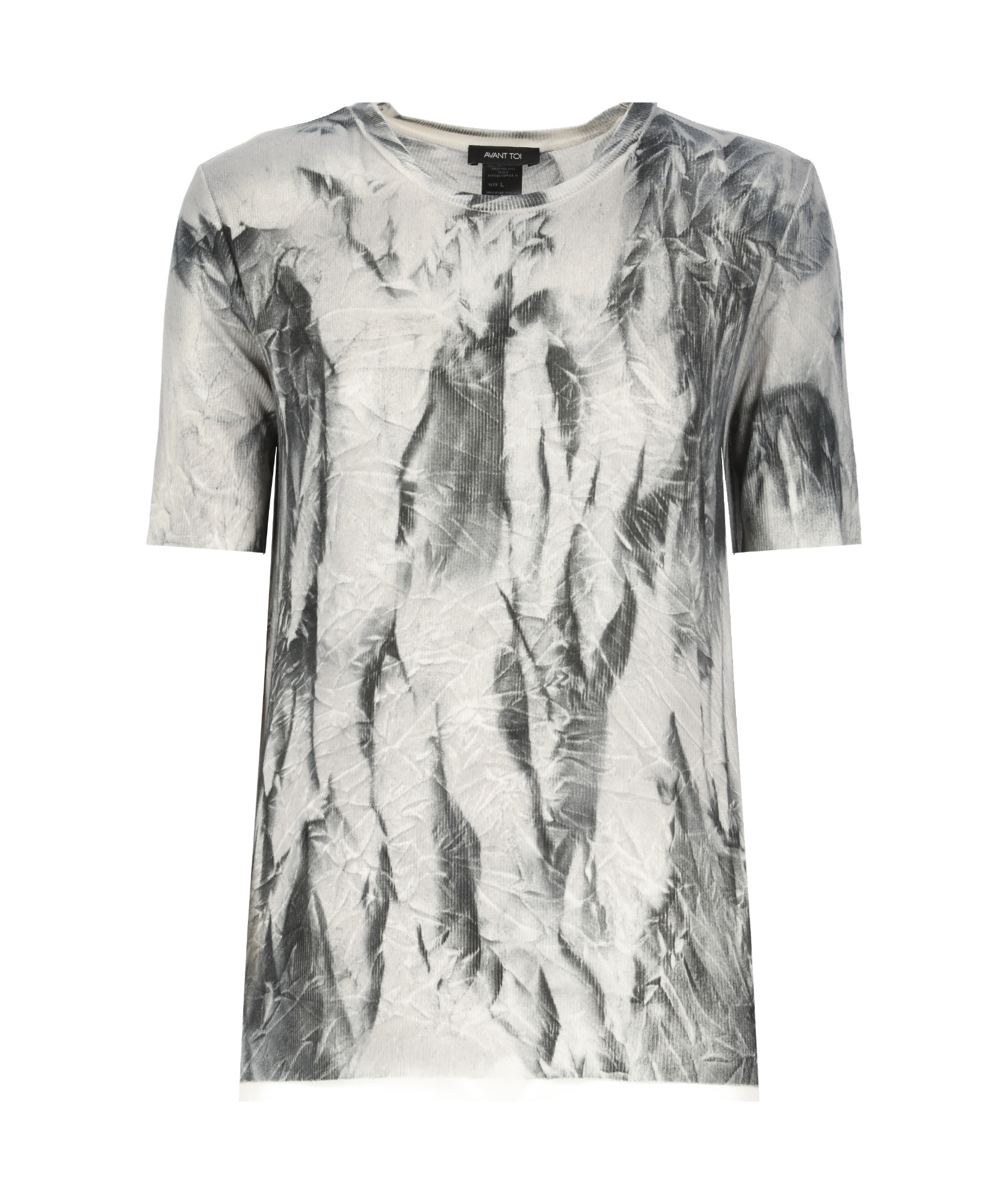 Shop Avant Toi Crew Neck T-shirt