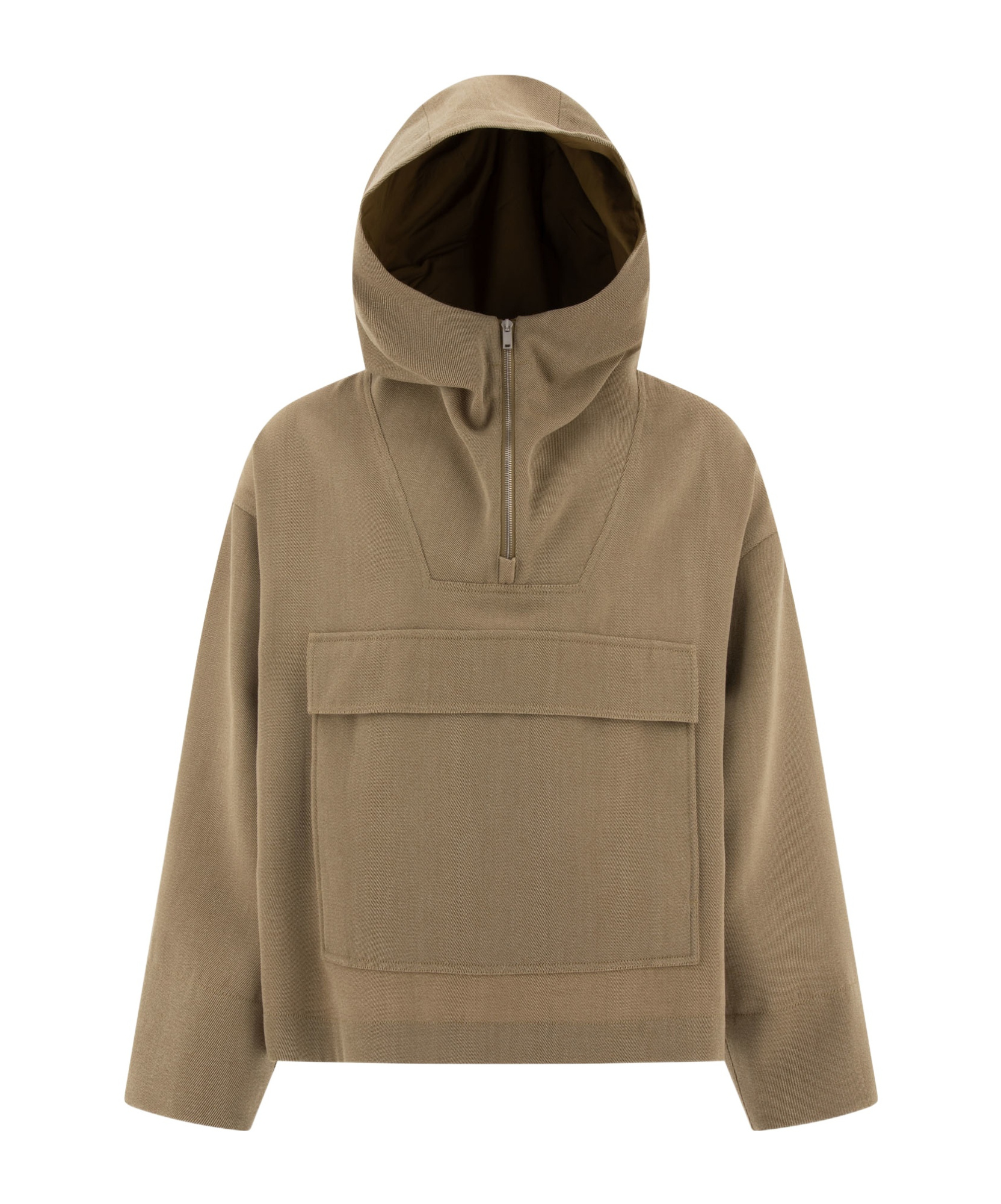 Jil Sander Long-sleeved Casual Jacket In Brown