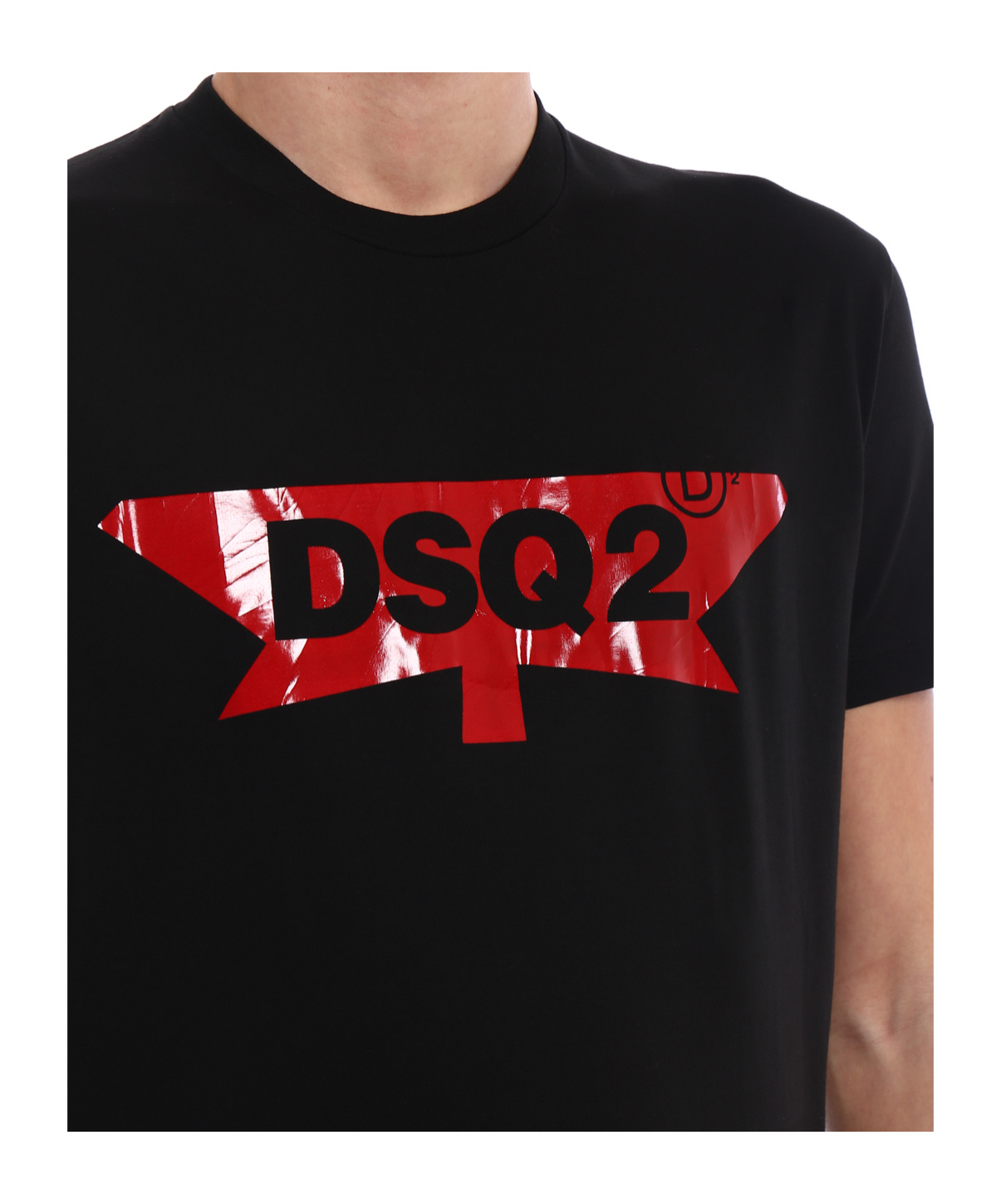 Dsquared2 Logo Printed T-shirt In Black