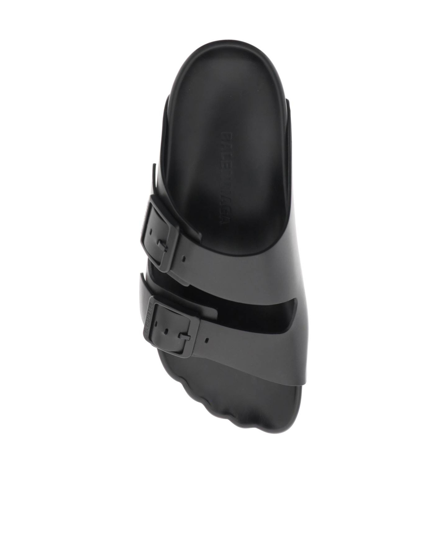 Balenciaga Smooth Leather Sunday Slides For A Chic In Black