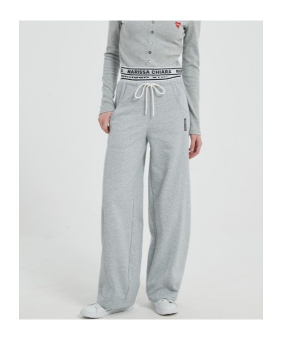 Marissa Chiara Drawstring Sweatpants In Gray