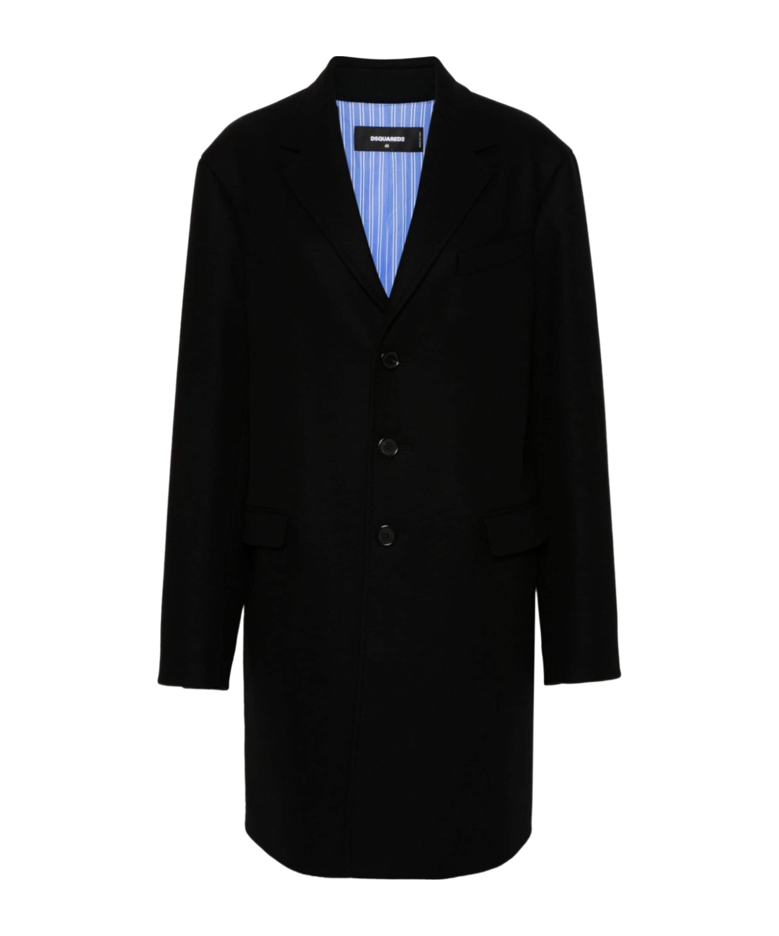 Dsquared2 Single-breasted Coat In Black