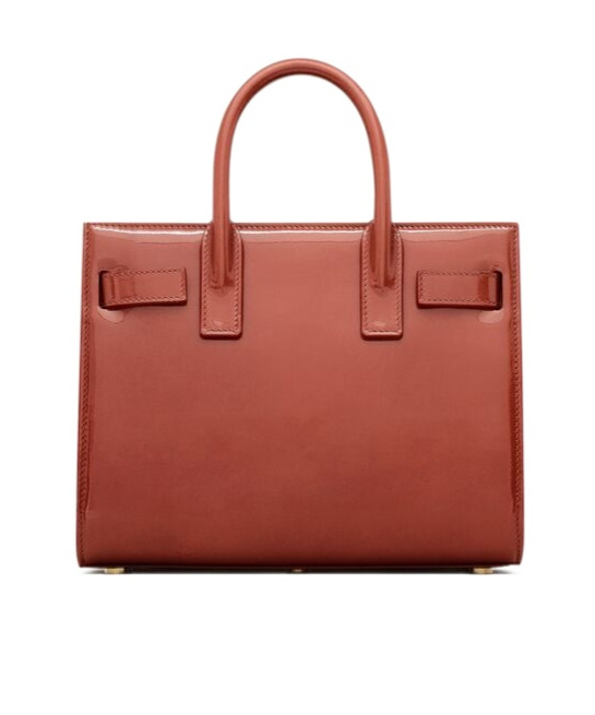Saint Laurent Double Handle Shoulder Bag In Brown