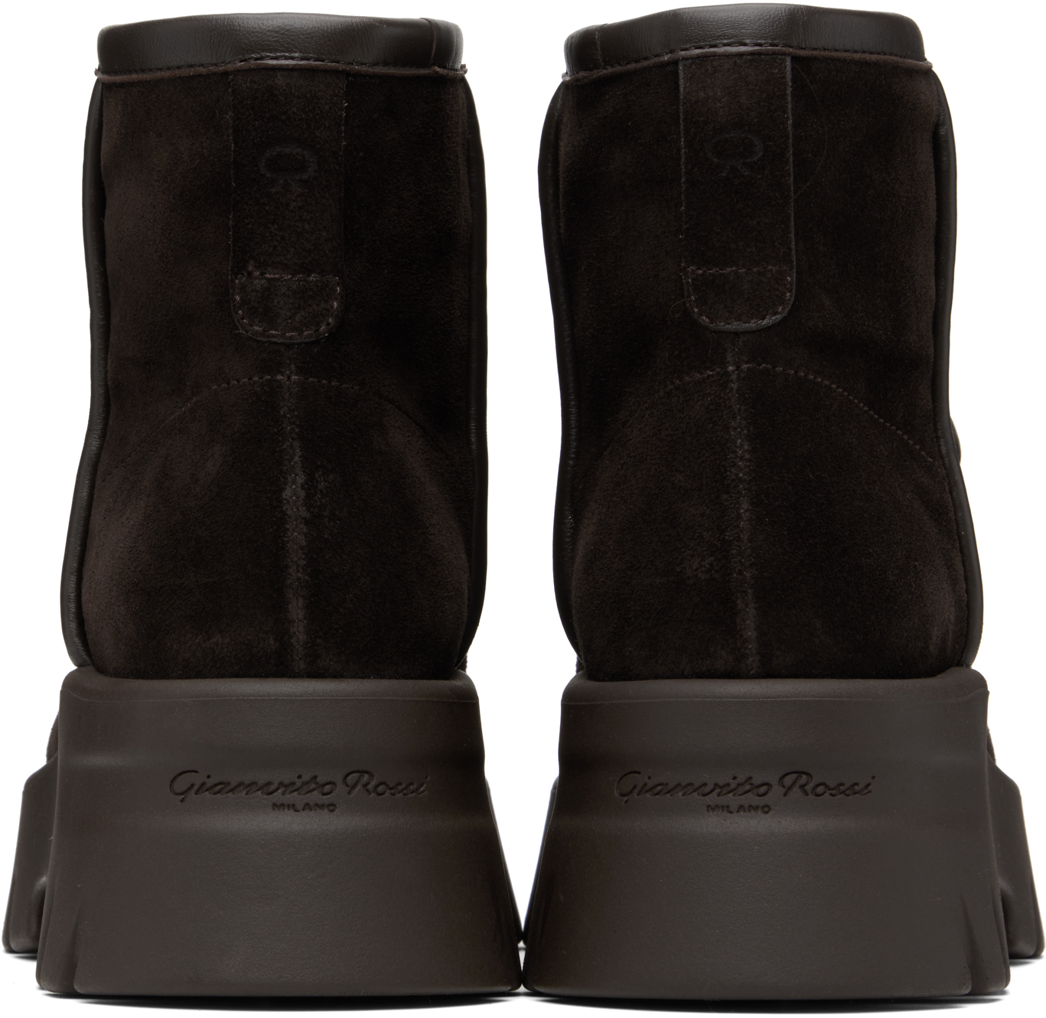 Gianvito Rossi Stormy Suede Ankle Boots In Black