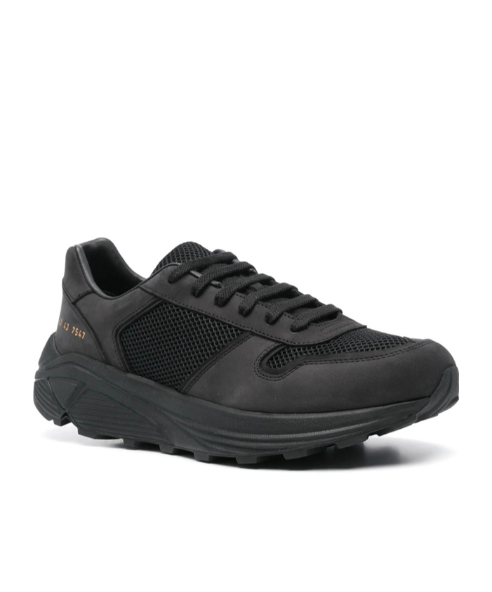 Common Projects Leather Sneakers In Black