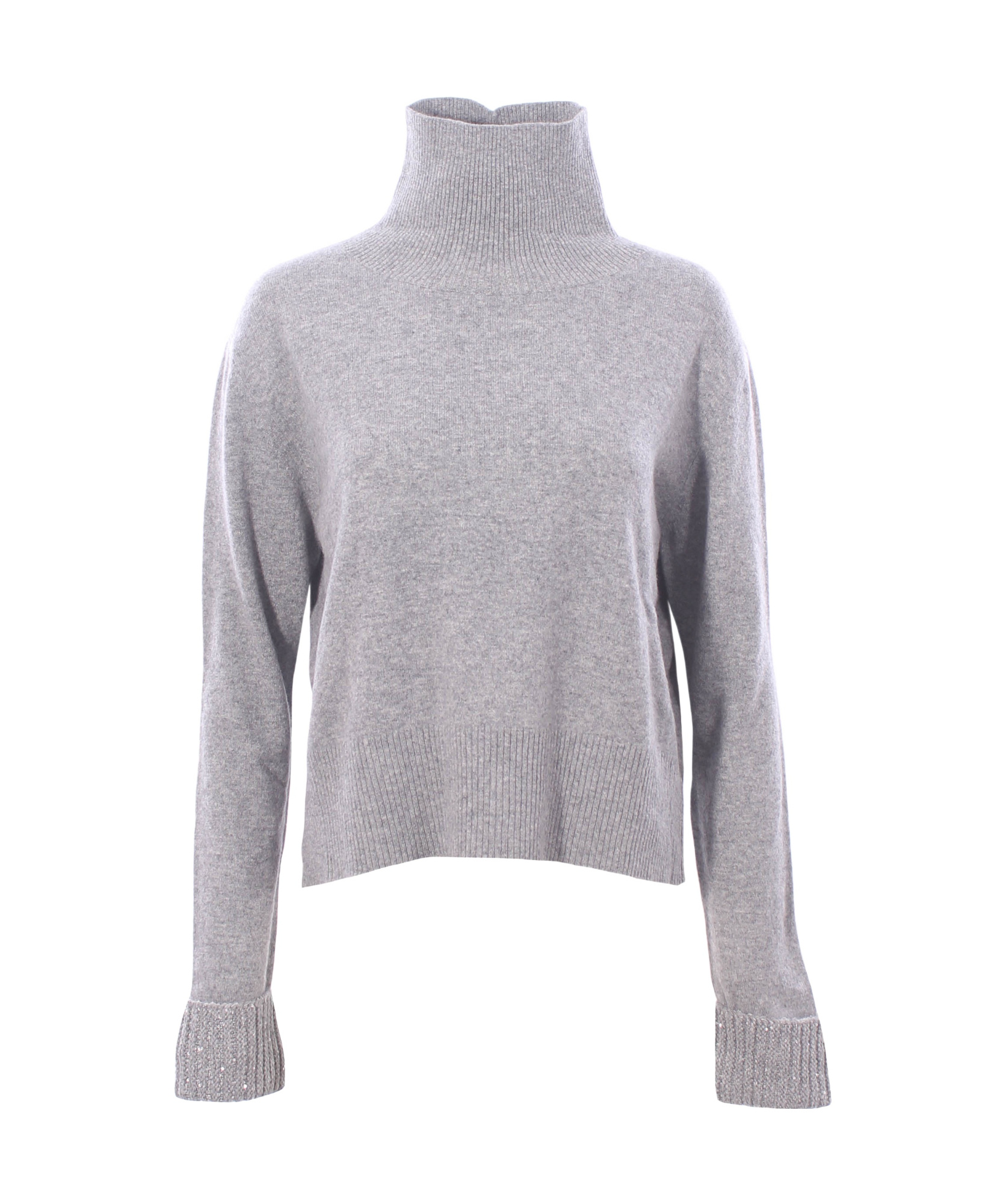 FABIANA FILIPPI FABIANA FILIPPI HIGH-NECK KNITTED EMBELLISHED JUMPER