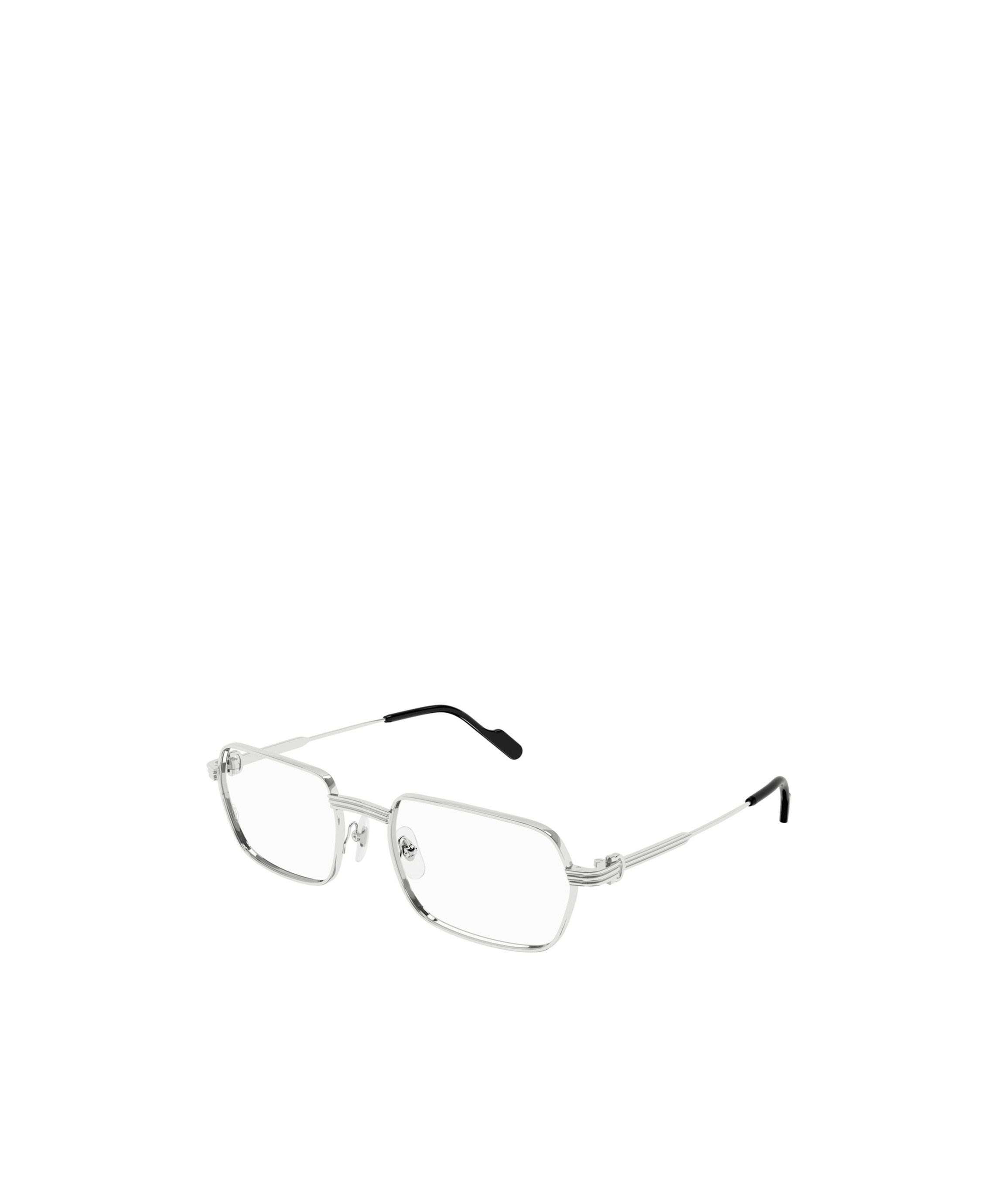 Cartier Brille Mit Eckigem Gestell In White