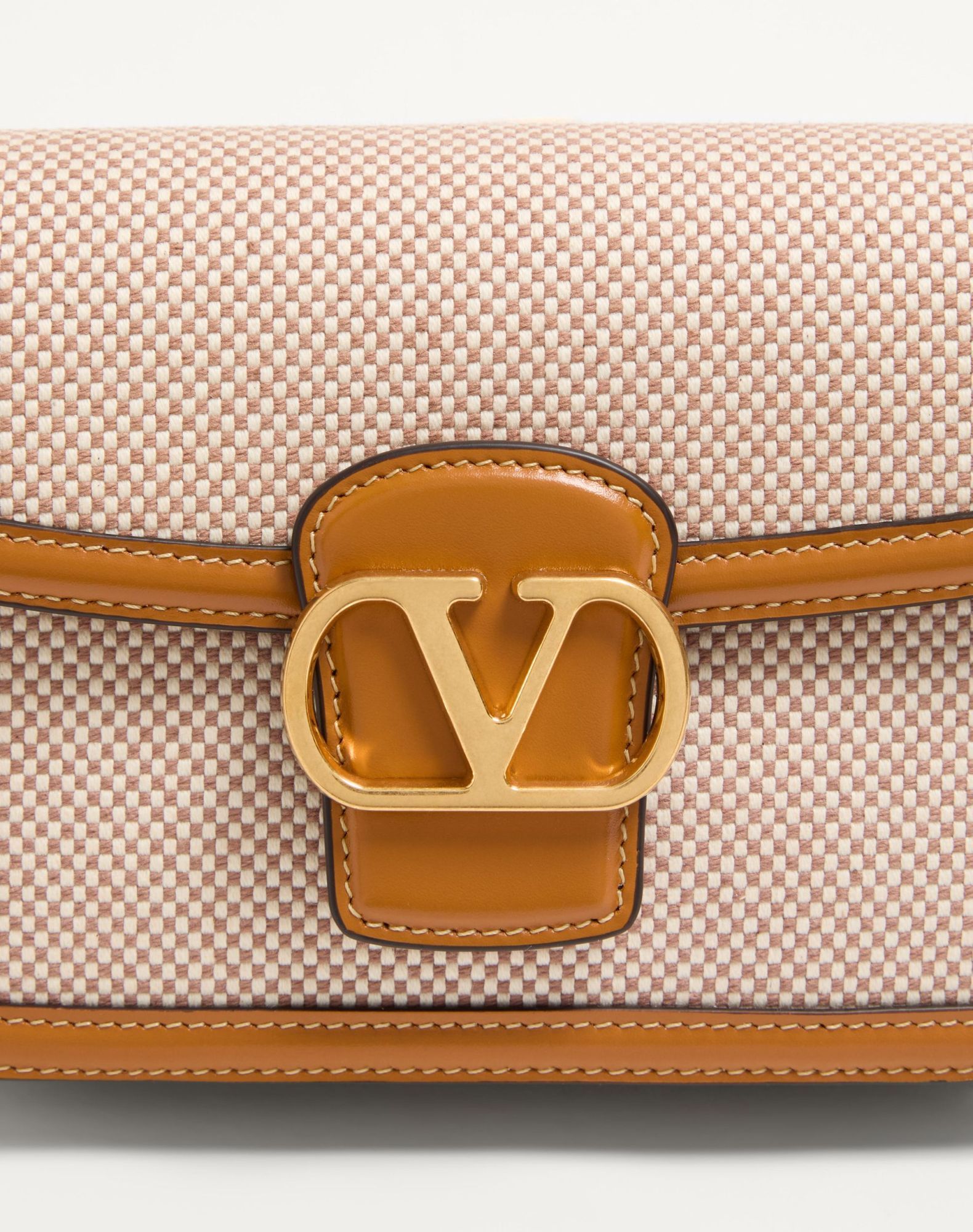 Valentino 9to5 Canvas Waist Bag In Nude