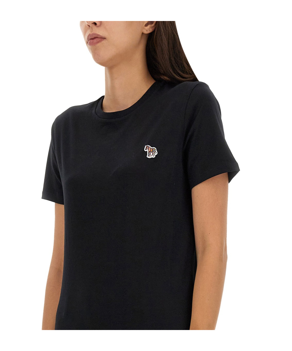 Ps By Paul Smith Zebra Crest T-shirt In Black