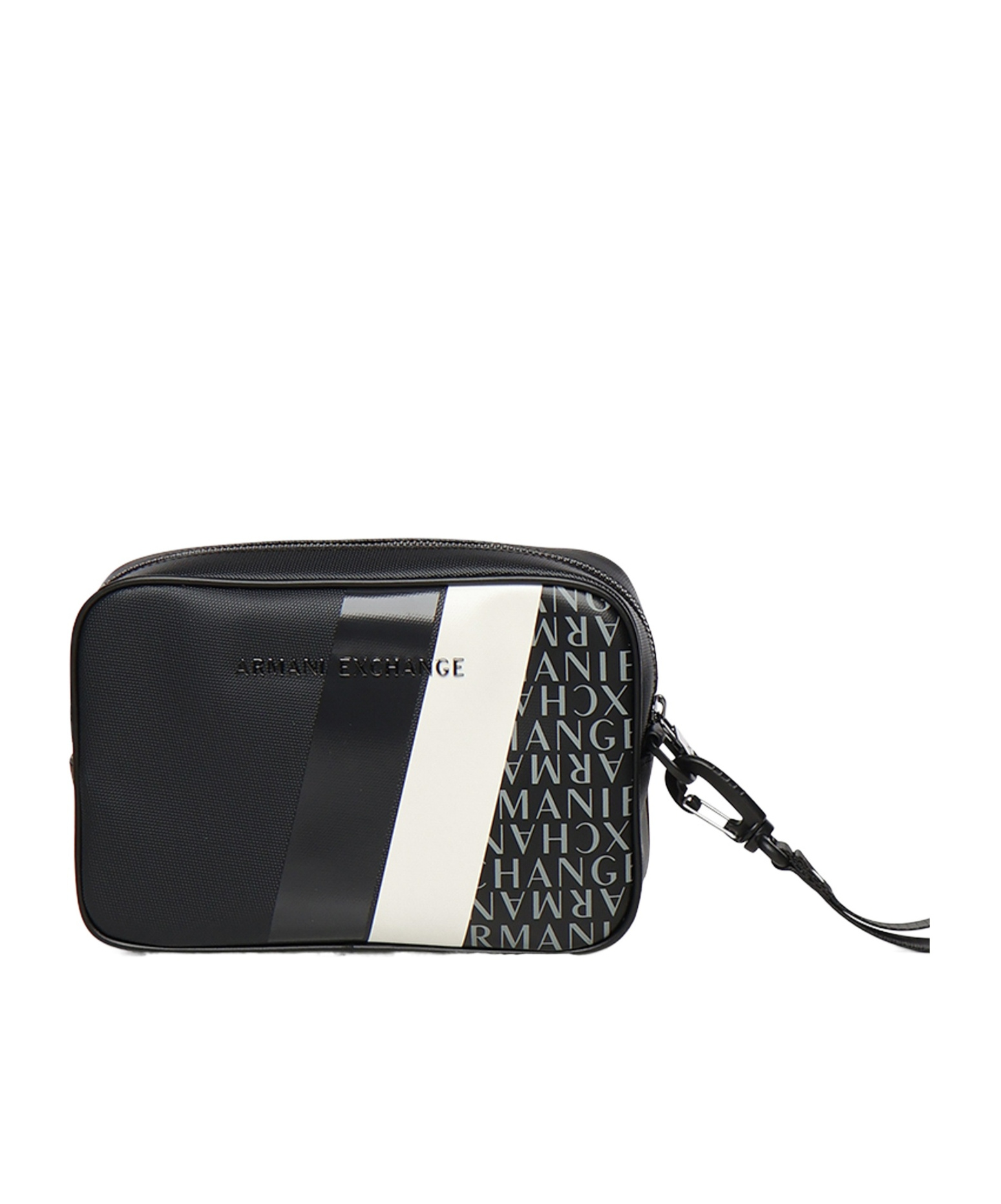 Armani Exchange Patterned Clutch In Black