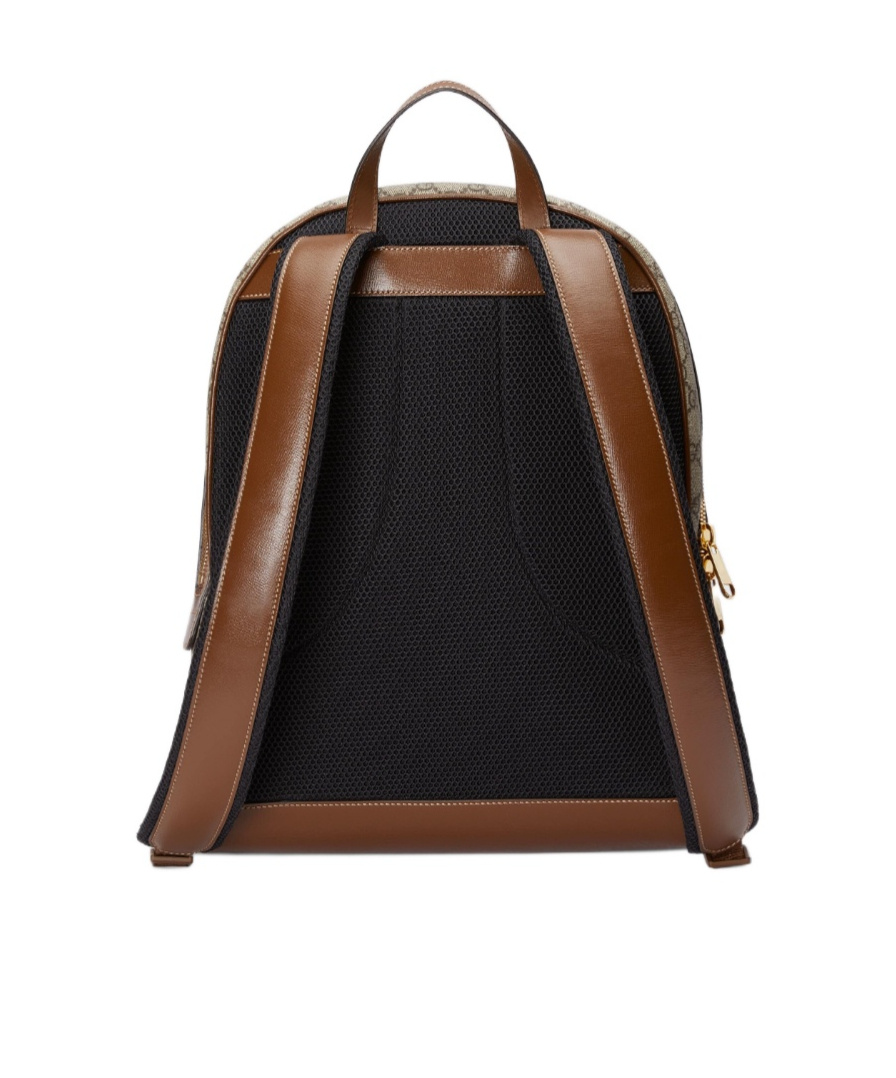 Gucci Gg Supreme Canvas Backpack In Nude