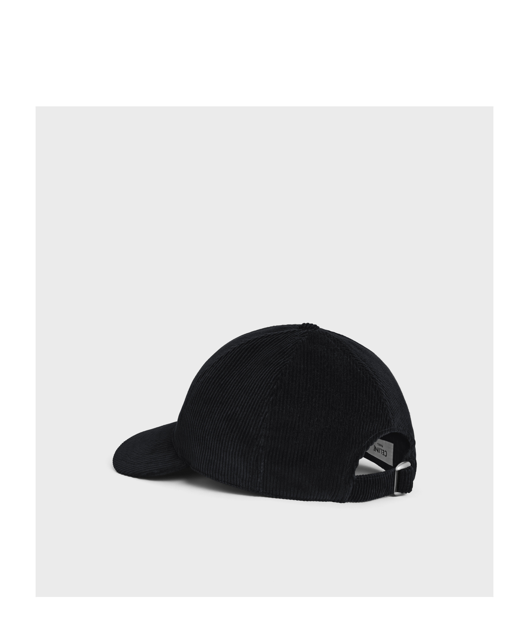 Celine Logo Baseball Cap In Black