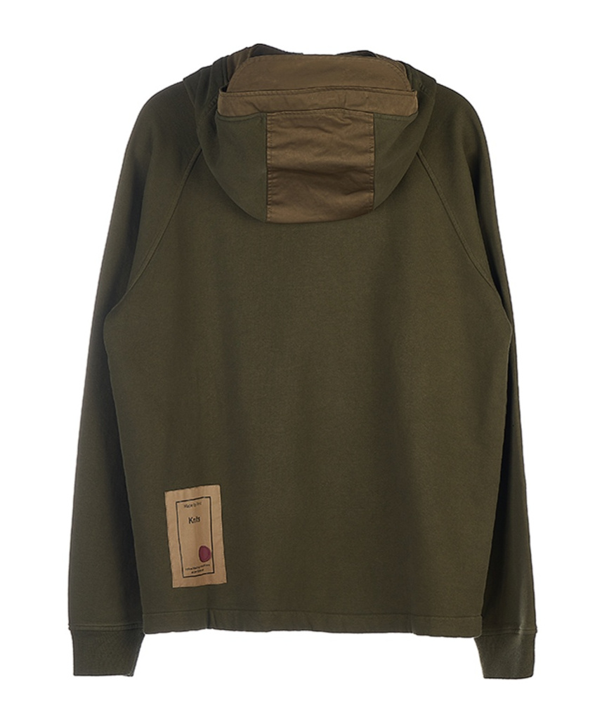 Ten C Long-sleeved Casual Jacket In Dark Olive