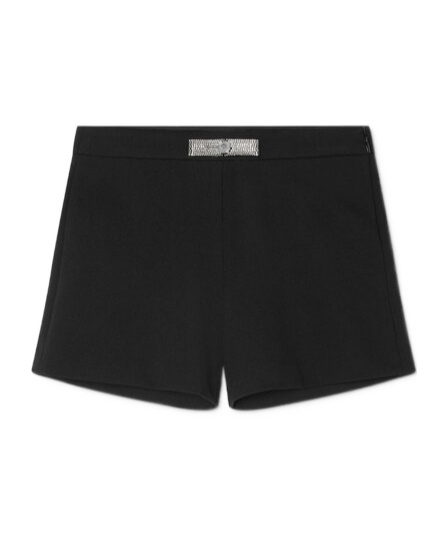 Versace Gianni Ribbon Shorts In Black