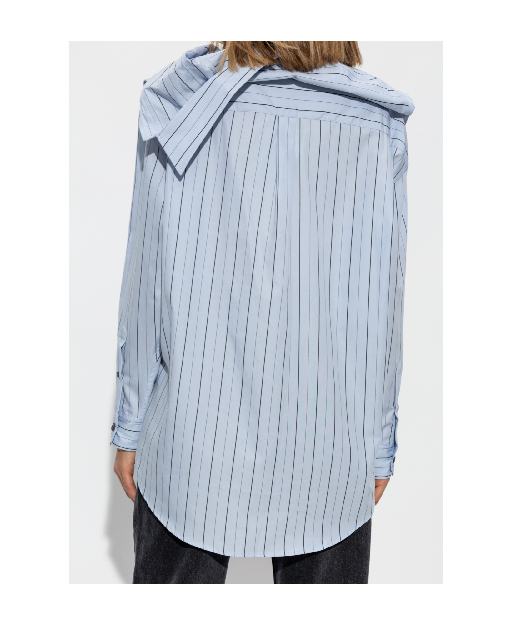 Y/project Long-sleeved Shirt In Blue