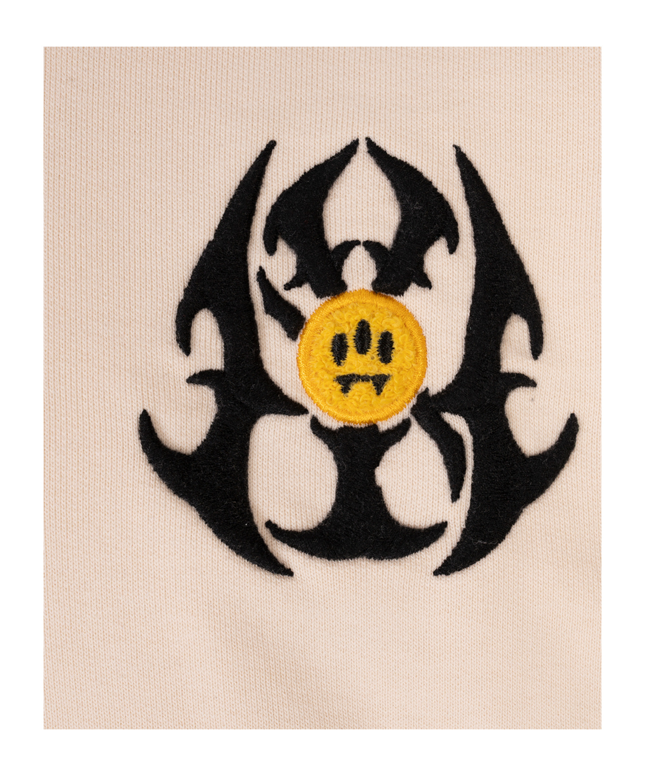 Barrow Printed Hooded Sweatshirt In Neutral