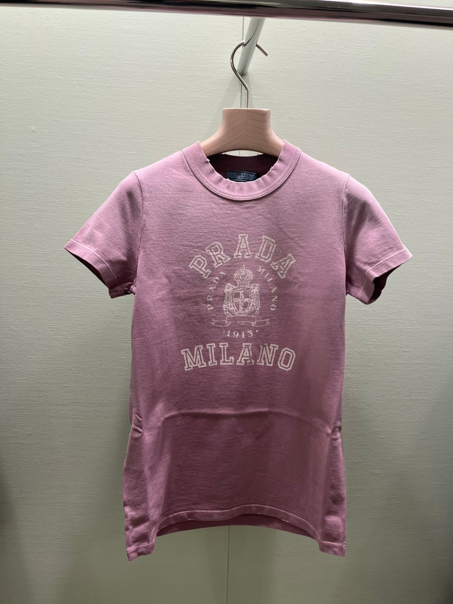 Prada Printed Knitted T-shirt In Multicolor