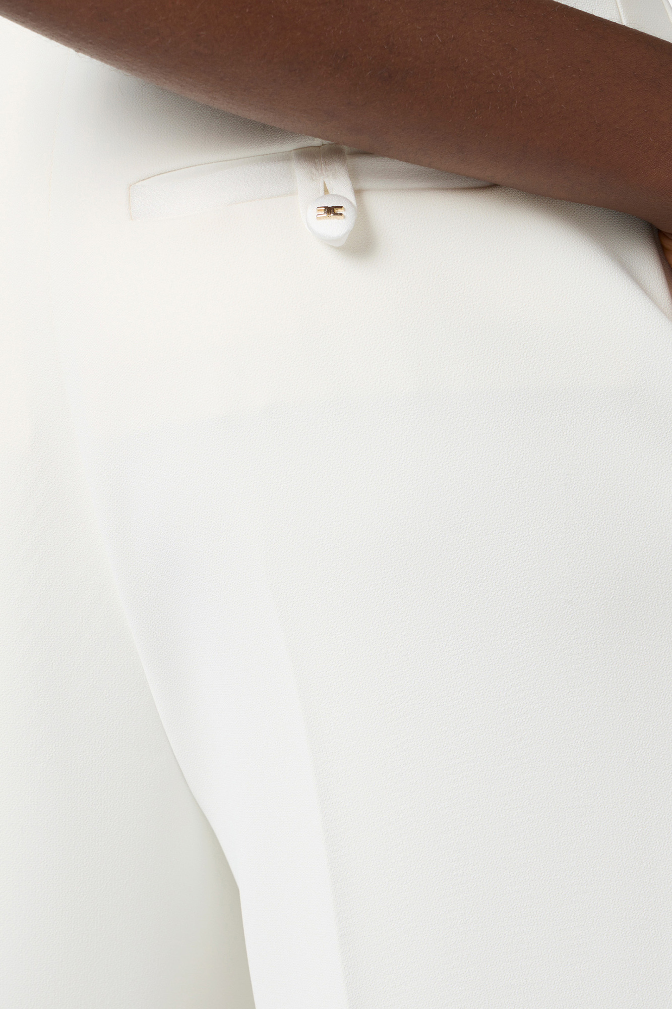 Elisabetta Franchi Belt-loop Casual Pants In White
