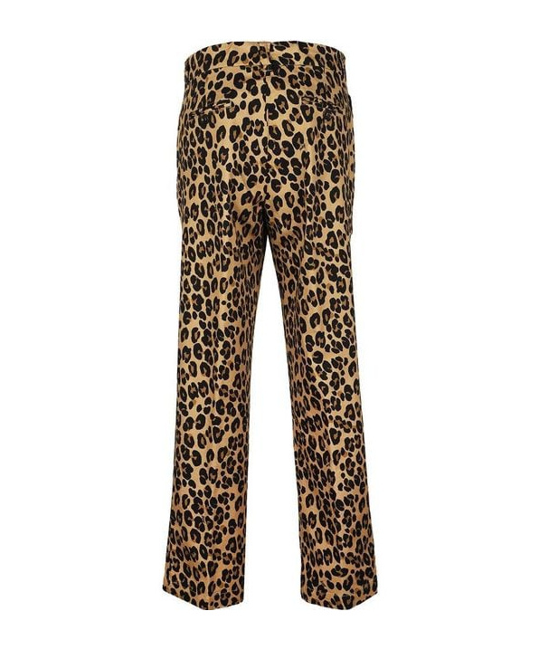 Shop Aspesi Leopard-print Trousers