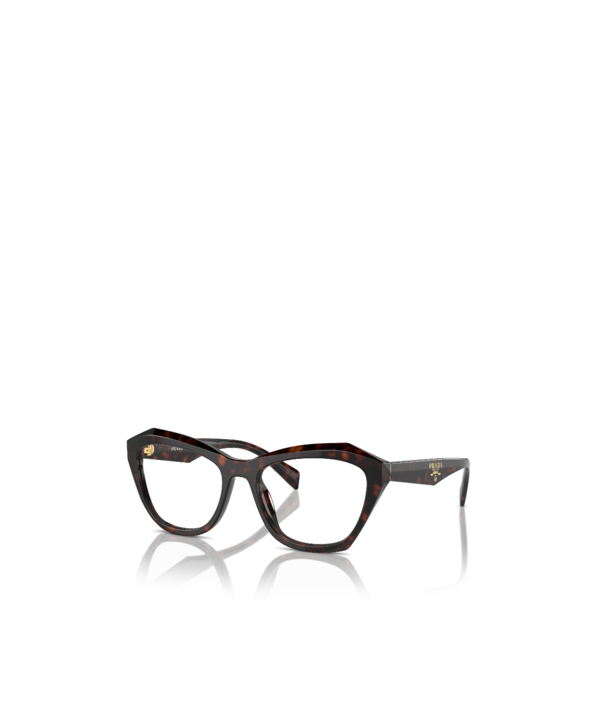 Prada Eyewear Butterfly Frame Glasses In Black