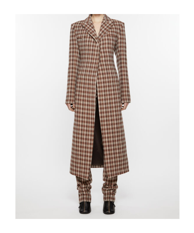 Acne Studios Single-breasted Coat In Brown