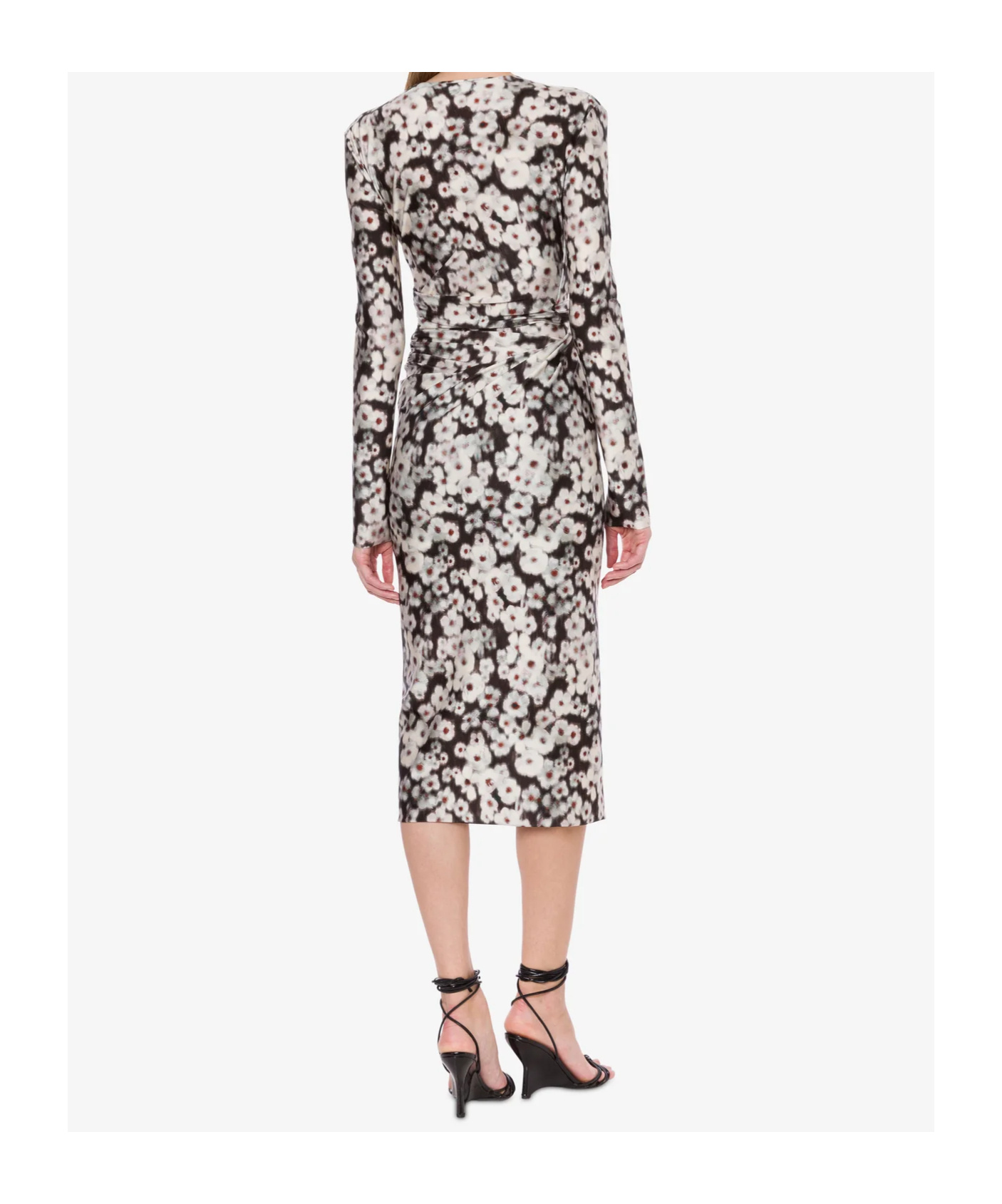 Philosophy Di Lorenzo Serafini Dress In Lycra With Flower Print In White