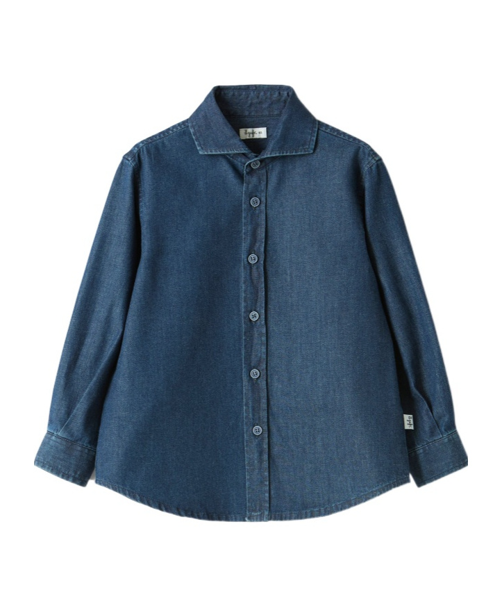 Il Gufo Cotton Denim Shirt In Multi