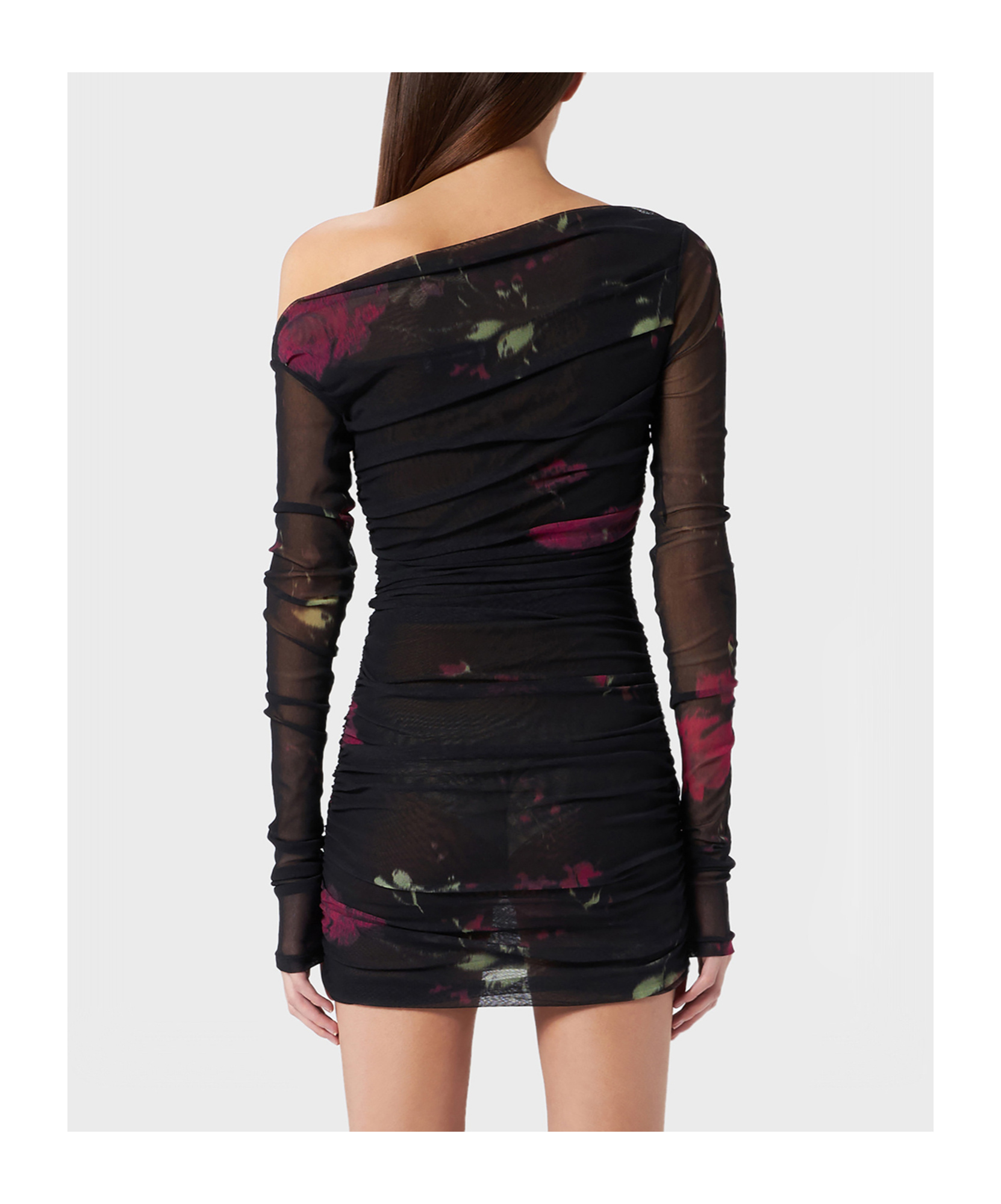 Blumarine Print Dress In Black