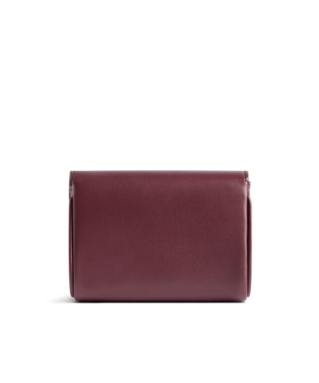 Balenciaga Women's Rodeo Flap Card Holder In Dark Burgundy
