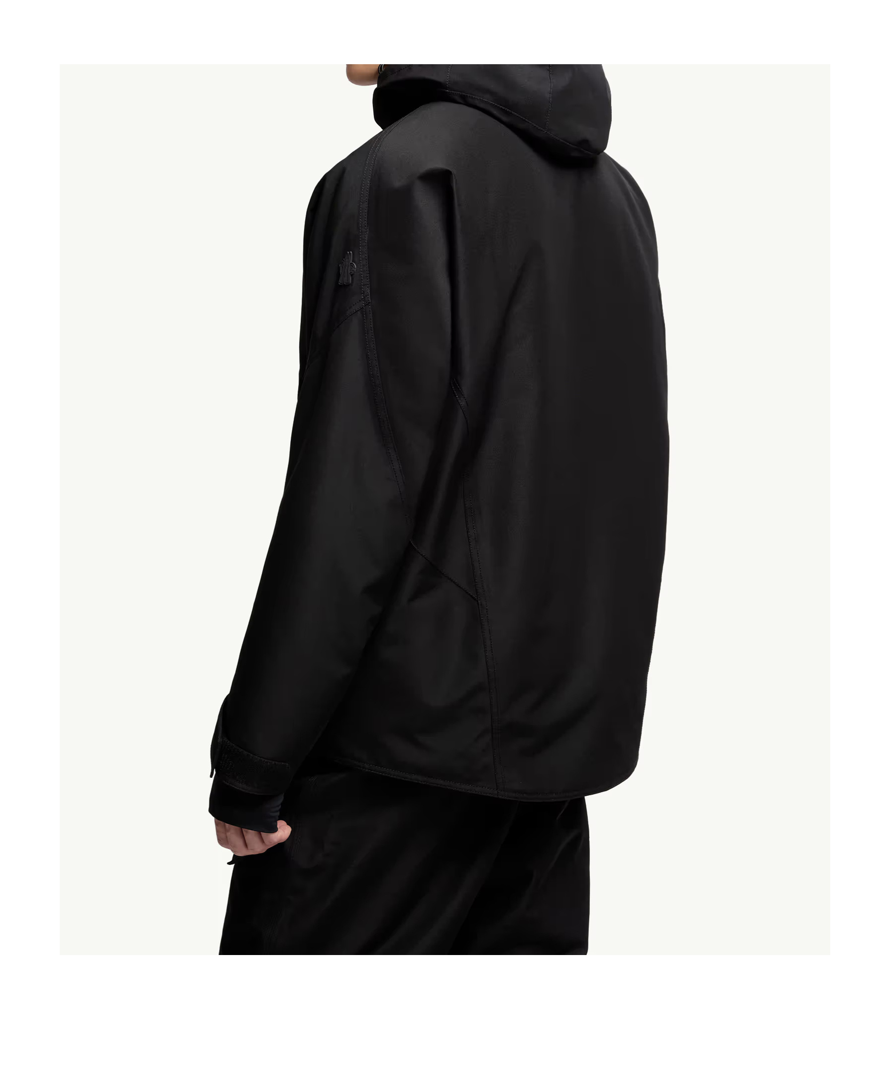 Moncler Lambir Hooded Gore-tex Down Ski Jacket In Black