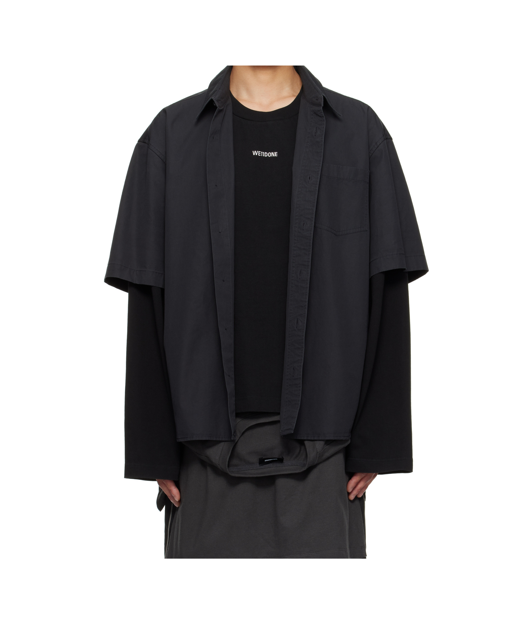 We11 Done Layered Shirt In Black