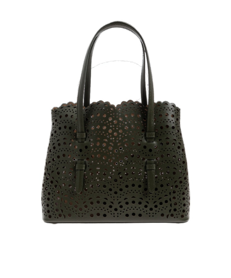 Alaïa Double Handle Tote Bag In Black