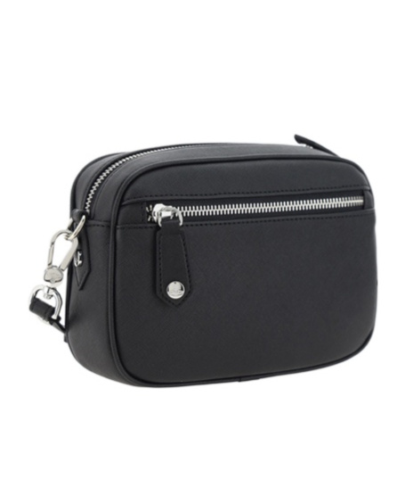 Vivienne Westwood Adjustable Strap Shoulder Bag With Rear Zip Pocket In Black