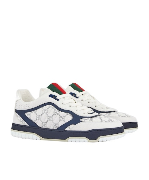 Gucci Re-web Leather Sneakers In Multi