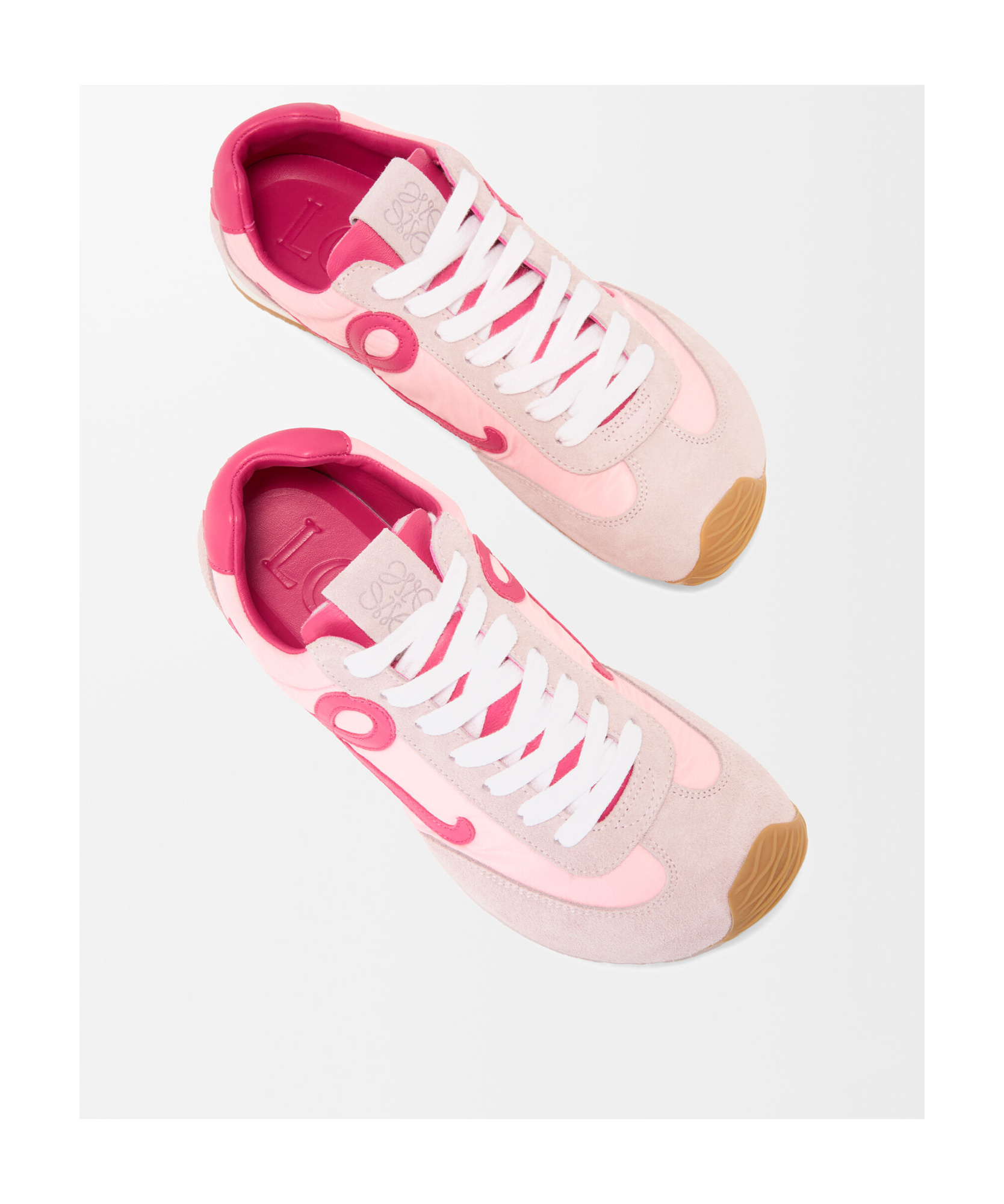 Loewe Runner 2.0 Sneakers With Ridged Sole In Pink