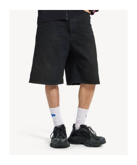 Balenciaga Black Polyester Athletic Sneakers In Black