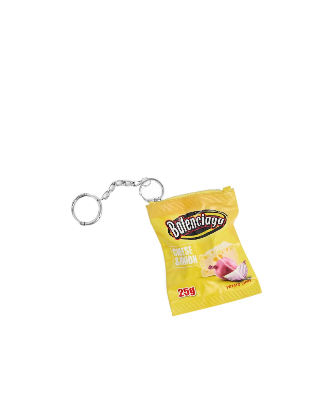 Balenciaga Charm/keychain Chips In Yellow In Yellow