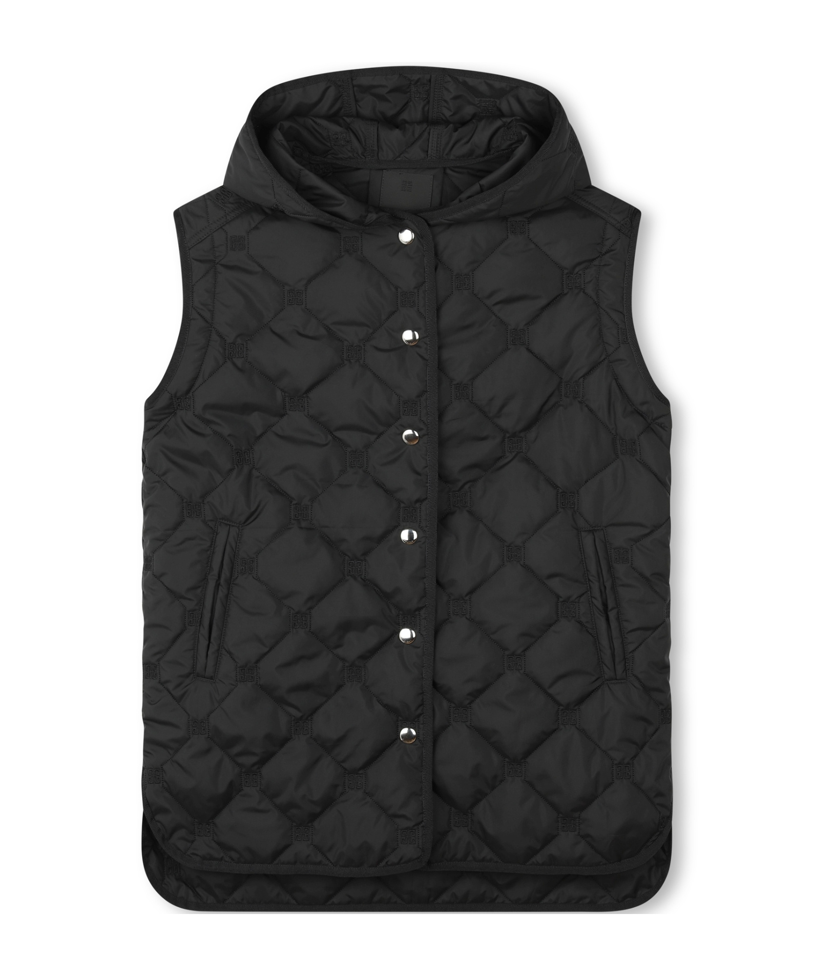 Givenchy 4g-motif Coat In Black