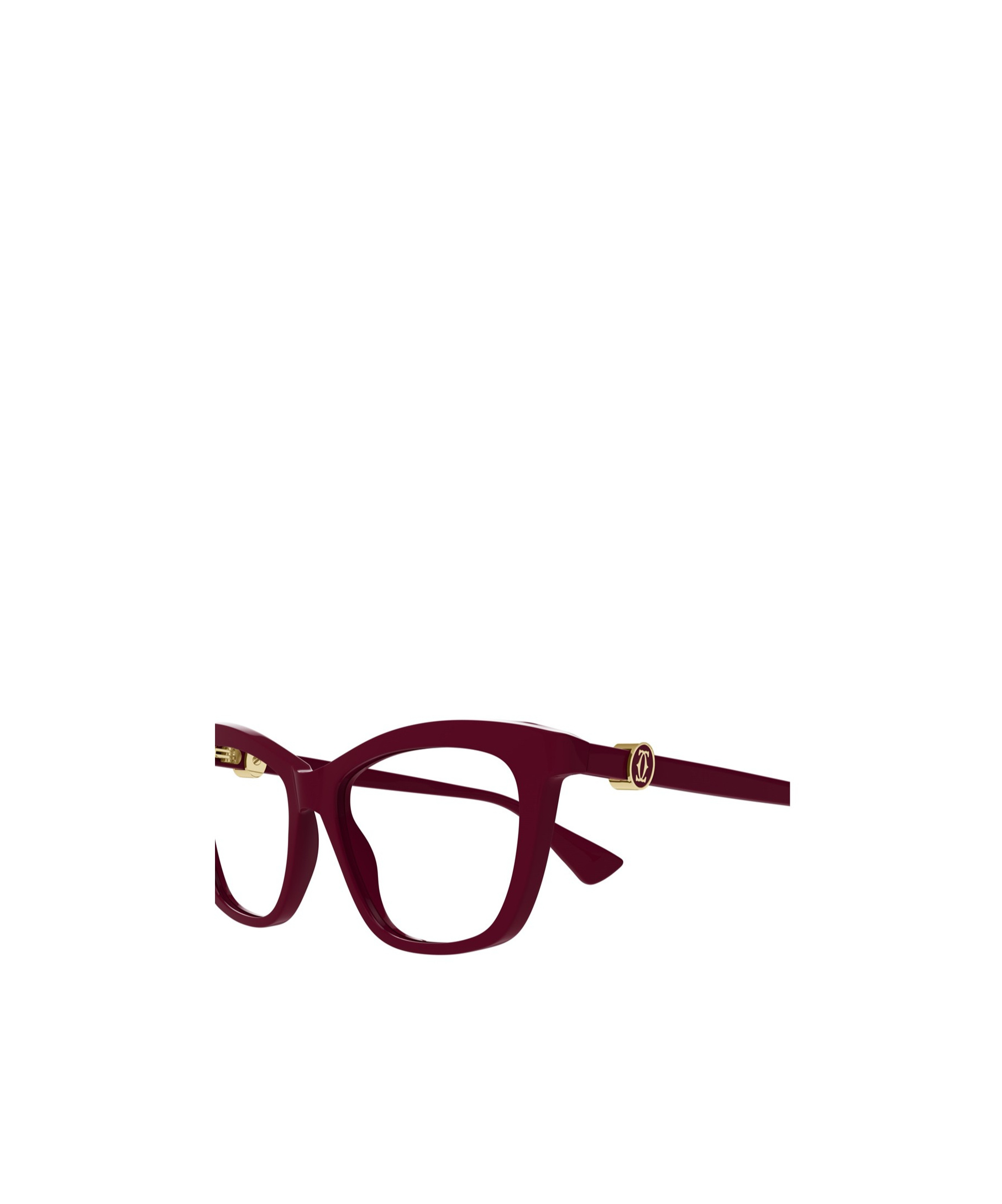 Shop Cartier Cat-eye Frame Glasses In Brown